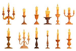 Vintage candlestick. Stylish, an Illustration by Valerie Bodnar