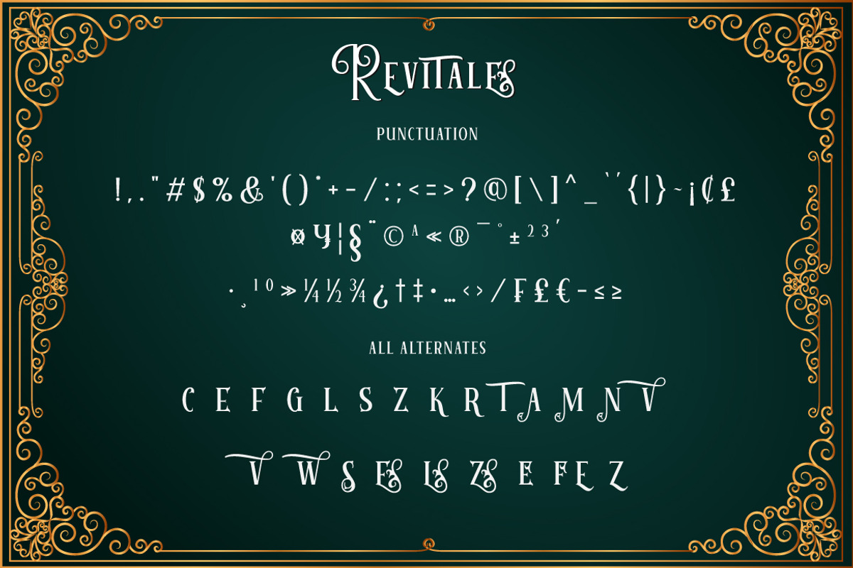 Revitale - A Vintage Serif Font, a Serif Font by Vava Aryanto (Photo 7 of 8)
