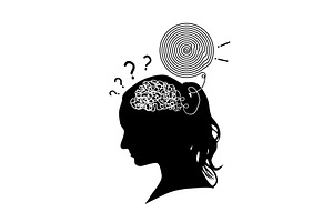Abstraction: a person thinks, an Education Illustration by Nenahliadava Design