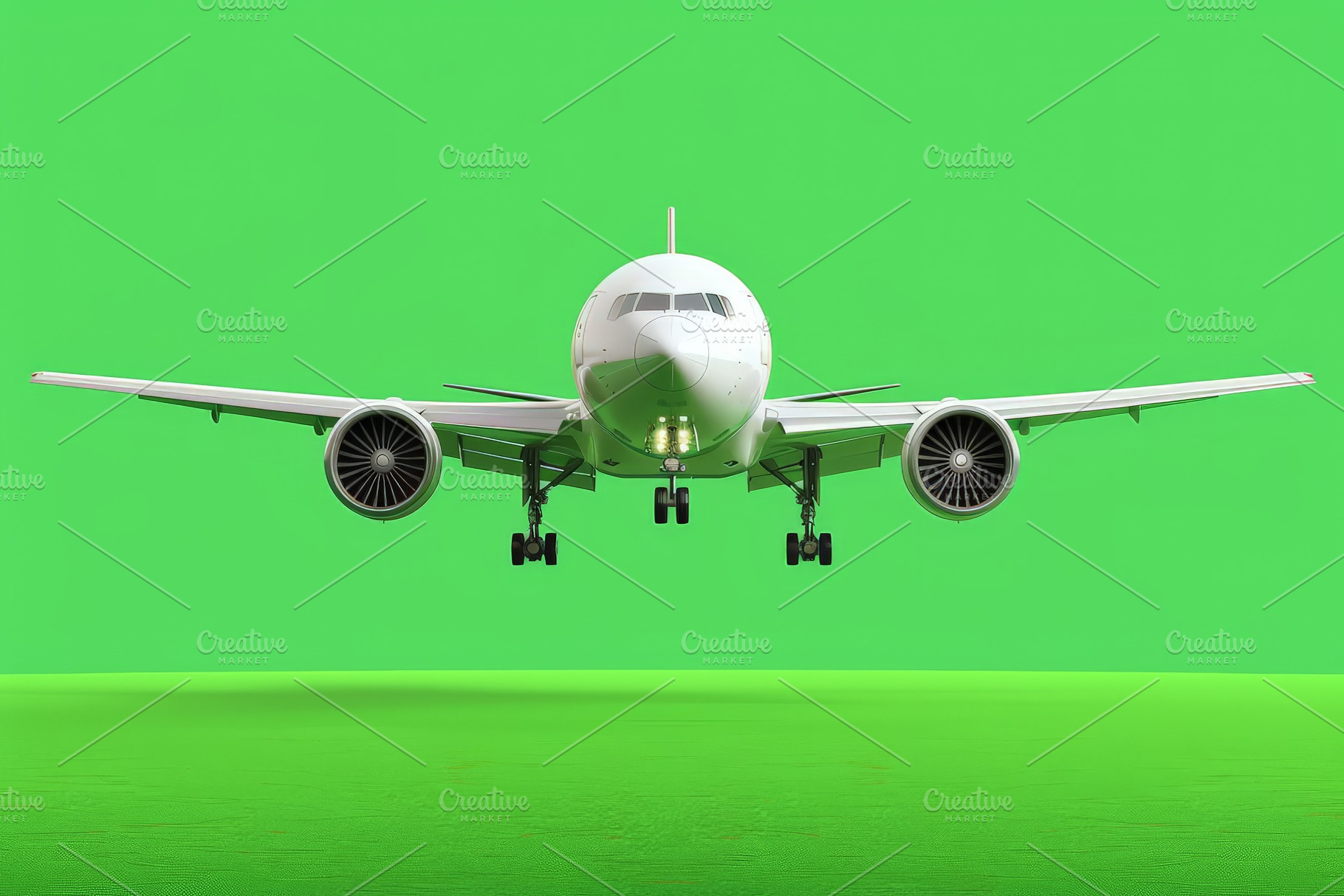 Realistic airplane is flying vector, a Background Photo by Pixeness