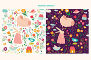 Happy Easter collection, an Animal Illustration by MoleskoStudio (Thumbnail 6 of 9)