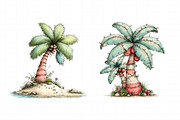 Summer Beach Palm Tree Clipart, an Illustration by Daily.Designs (Thumbnail 6 of 7)