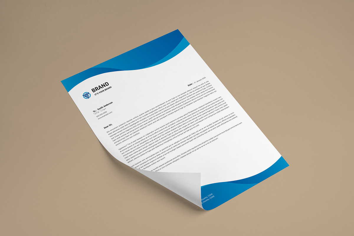 Minimalist Stationery Template, a Stationery Template by PixelStudio (Photo 3 of 4)