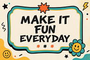Chetabi Playful Bold Display Font, a Sans Serif Font by Maulana Creative (Thumbnail 2 of 7)