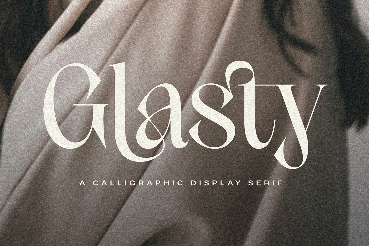 Glasty — A Calligraphic Serif, a Serif Font by nirfonic (Photo 1 of 11)