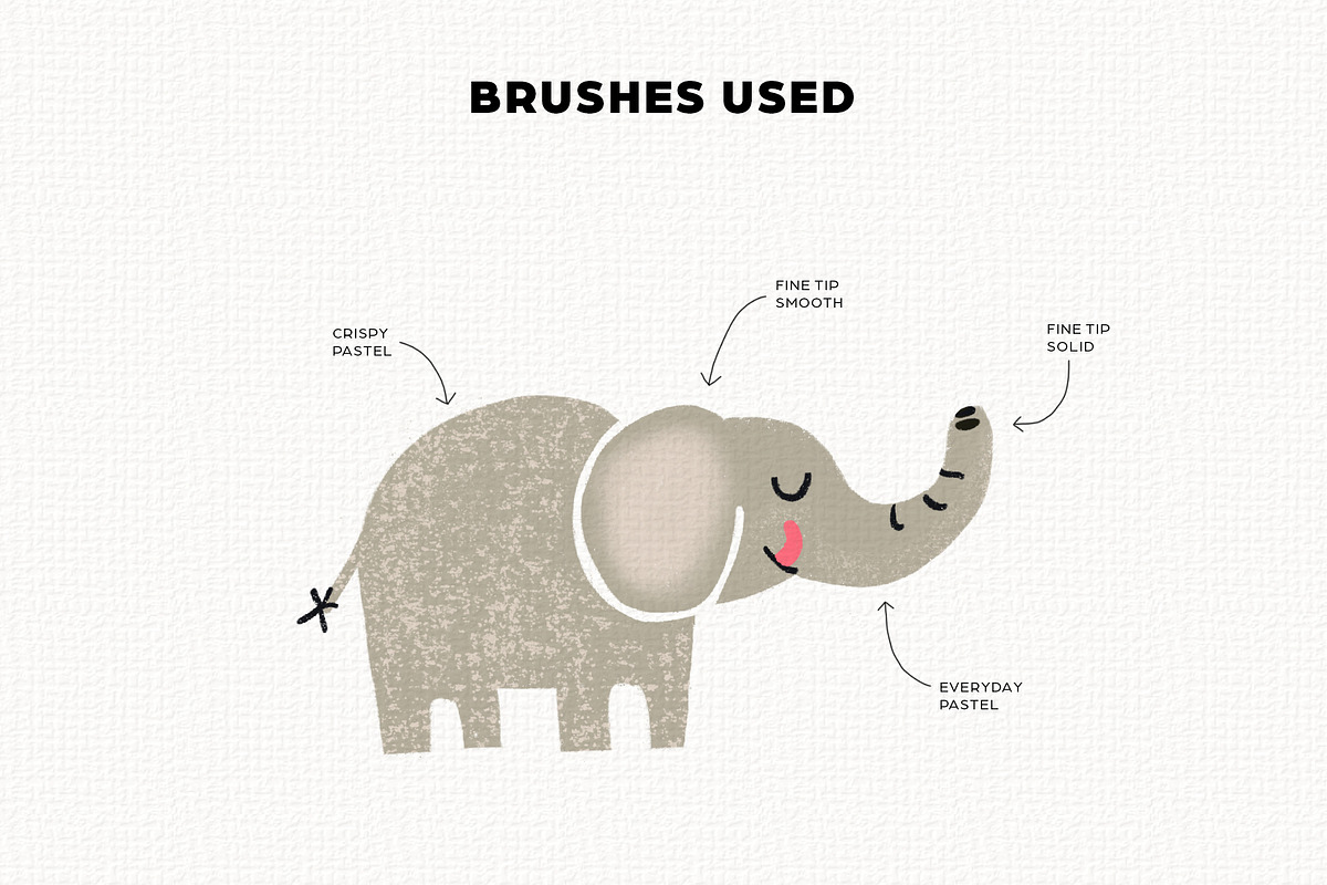 Oil Pastel Crayons Procreate Brushes, a Brush Add-On by Faber Co. (Photo 5 of 8)
