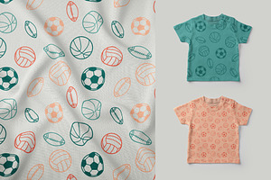 Sport Line Patterns Set