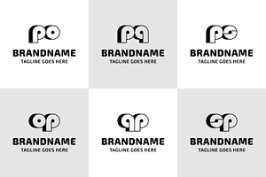 Letters PO OP PQ QP PS SP Bold Logo, a Branding & Logo Template by Pray Art Design Studio