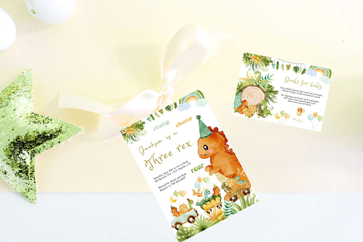Baby dinosaur watercolour clipart, an Animal Illustration by heyiamalice (Photo 11 of 13)