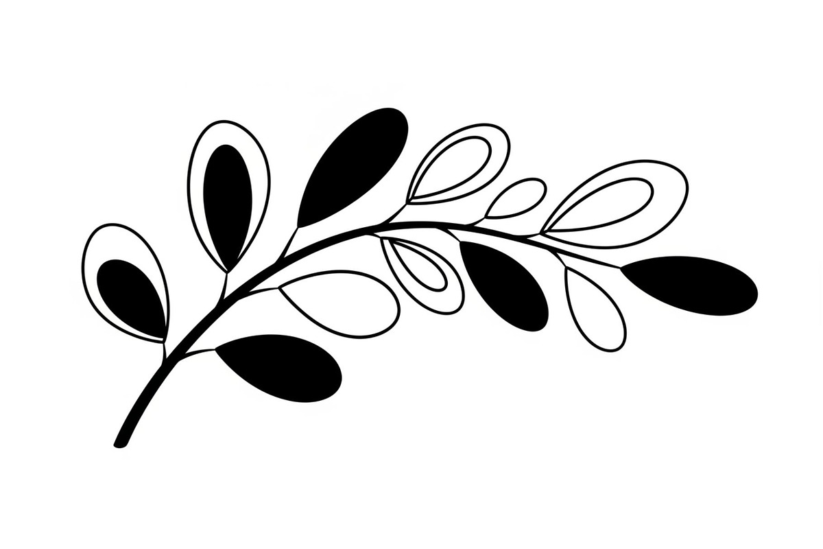 Botanical Leaf Silhouette Bundle, an Illustration by Creativeshirt (Photo 41 of 51)