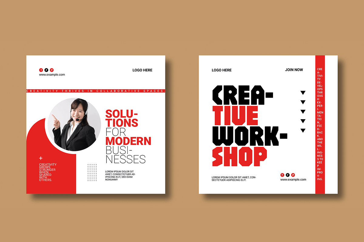 Creative Workshop Social Media Post, a Social Media Template by MightyDesign (Photo 3 of 8)