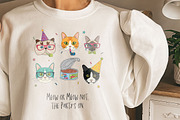 Cat and Animals Funny Birthday PNG, a Graphic by GlitterCraft (Thumbnail 69 of 101)