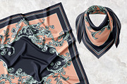 Baroque Floral Arabesque Silk Scarf, an Object Graphic by ilustrinna (Thumbnail 6 of 6)