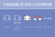 Foodie Illustration Pack, a Food Illustration by Might Could Studios (Thumbnail 2 of 11)