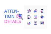 Line design icons with color filling, an Outline Icon by Boyko Pictures (Thumbnail 4 of 10)