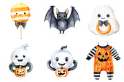 Halloween Baby Clipart Bundle, a Seasonal Illustration by CitraGraphics (Thumbnail 8 of 8)