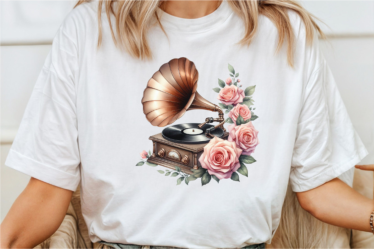 Retro Gramophone Clipart, an Illustration by Rose Art (Photo 6 of 8)