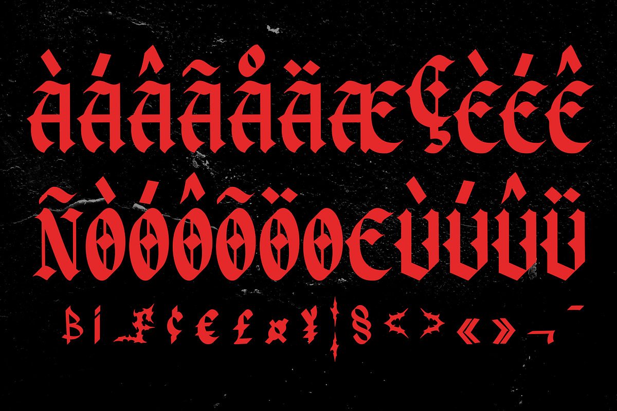 Sofers Vintage Blackletter Font, a Blackletter Font by dansdesign (Photo 3 of 11)