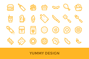Burger Shop Icons / Illustrations, an Outline Icon by Sarunw (Thumbnail 4 of 4)