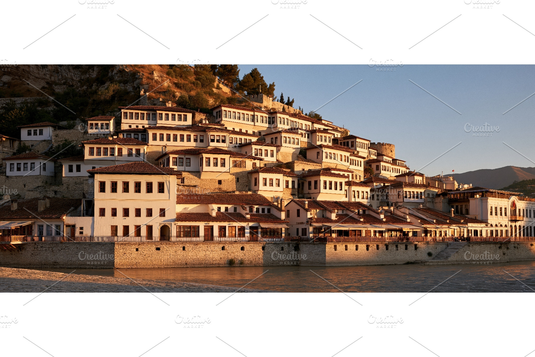 Golden Hour Over Berat City of a, an Architecture Photo by piter.goskov