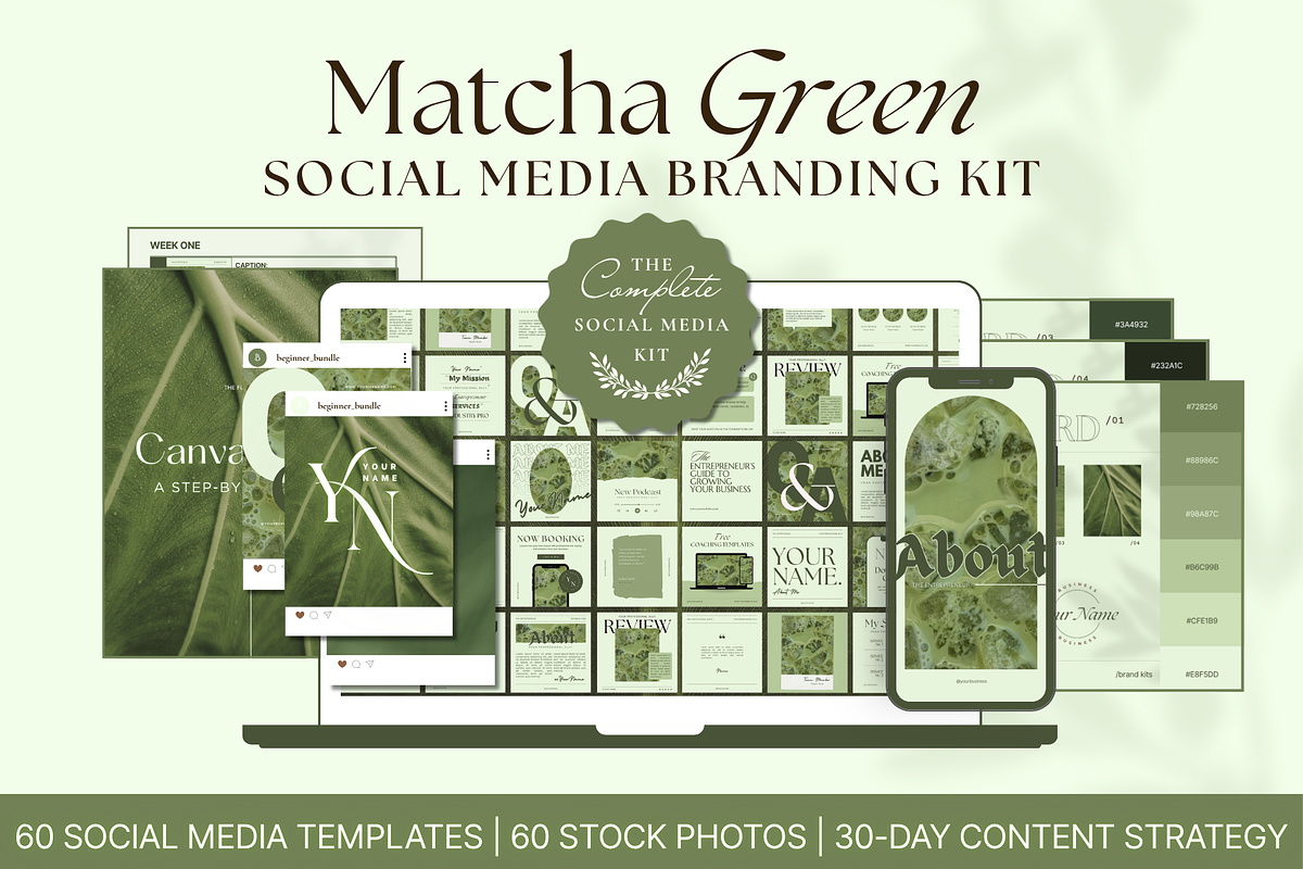 Matcha Green Branding Kit