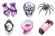 Coquette Sparkly Halloween Clipart, an Illustration by Dream Creation (Thumbnail 6 of 6)