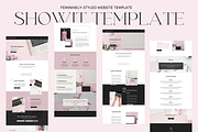AMELIE- Elegant Chic Showit Template, a Websites & App Template by Styled Web Shop (Thumbnail 1 of 5)