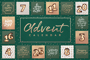 25 Christmas Insta Quotes + Extras, a Social Media Template by Ayya Studio
