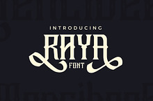 Raya Vintage Swash Font
