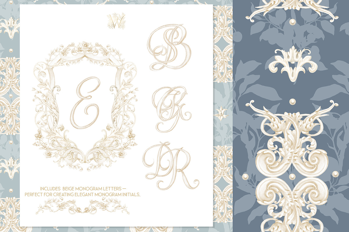 Family royal Crest Watercolor, a Decorative Illustration by WonderWonder (Photo 6 of 11)