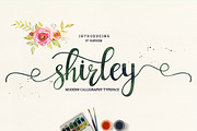 Shirley Script, a Script Font by vanroem (Thumbnail 1 of 10)