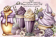 Whimsical Summer Sweet Treats Clipar, an Illustration by SVGArt (Thumbnail 1 of 9)