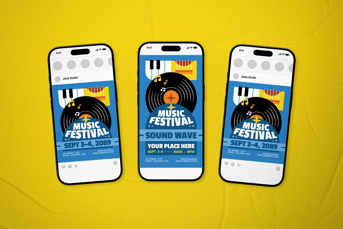Music Festival Event Flyer Set, a Flyer Template by The Good Store (Photo 2 of 2)