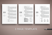Modern CV Resume Template Word/Pages, a Resume Template by The Creative Resume (Thumbnail 3 of 8)