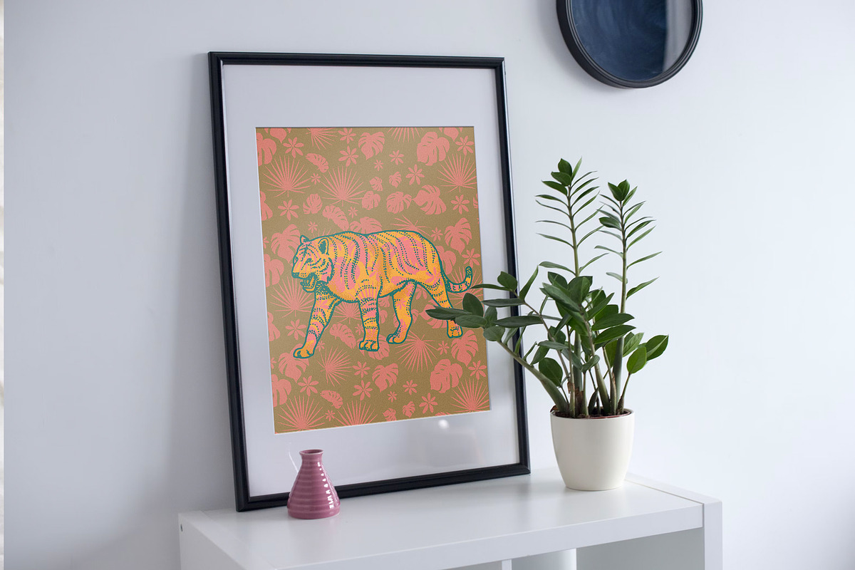 Floral Retro Jungle Set, an Animal Illustration by Phosphorus Design Co. (Photo 8 of 8)
