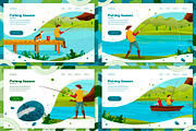 Summer Fishing Illustrations Set, an Animal Illustration by Tashal (Thumbnail 2 of 5)