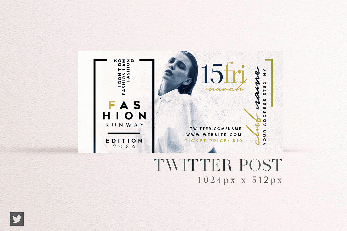 Fashion Runway Social Media Pack, a Social Media Template by Touringxx Creative Studio (Photo 7 of 8)