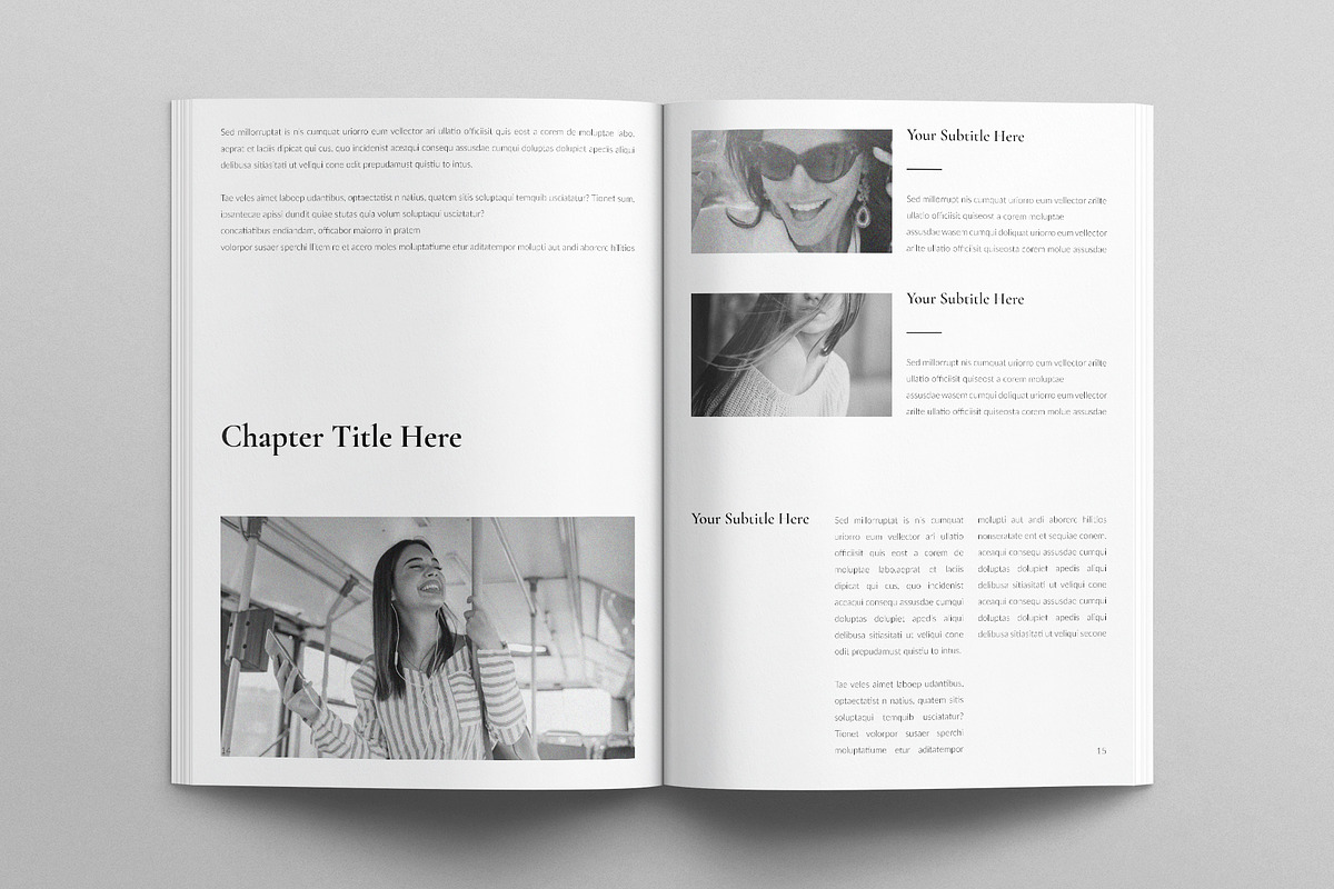 Book Title Layout Design Template, a Brochure Template by E-Type (Photo 6 of 7)