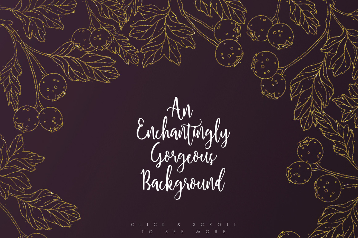 Golden Autumn Berries Background Set, a Background Graphic by Euonia Meraki (Photo 10 of 15)