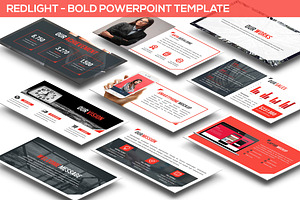 Redlight - Bold Powerpoint Template