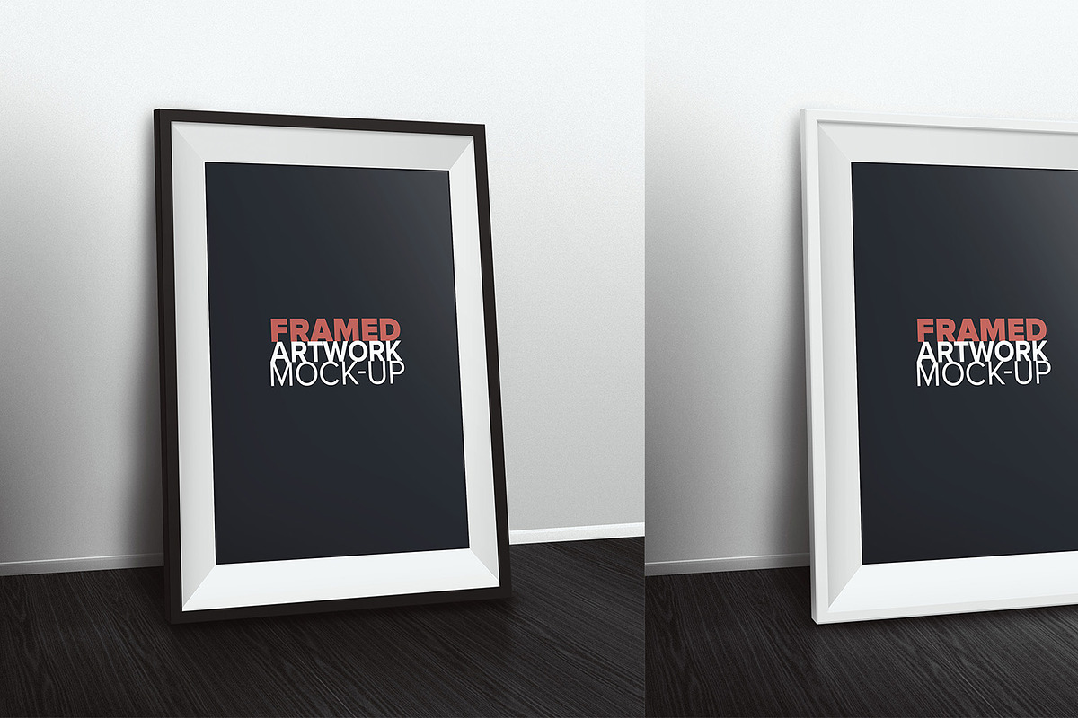 Framed Art Mock-Up, a Print Template by mockupbank