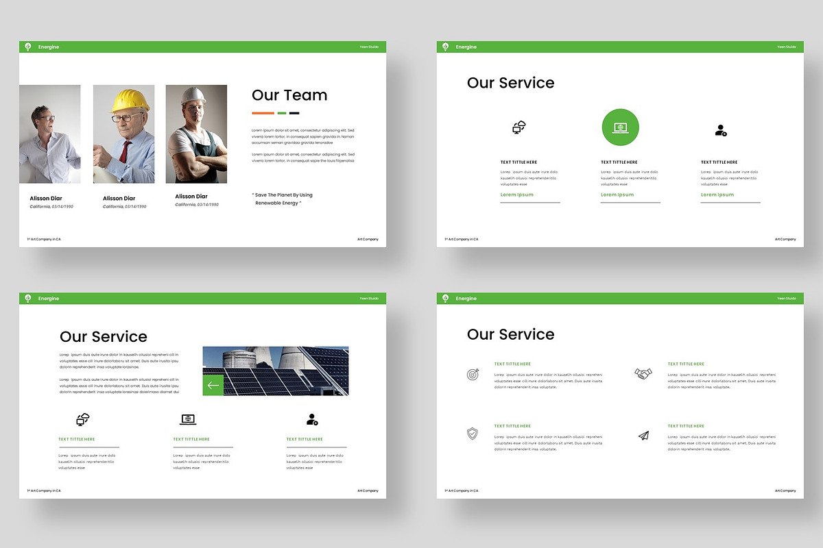 Energine - Solar & Renewable Energy, a Presentation Template by BumbleGraph Studio (Photo 8 of 9)