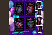 Tie-Dye Birthday Invitation, an Invitation Template by Lynn Reese Designs (Thumbnail 3 of 5)