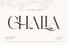 Chalia - Modern Stylish Serif Font