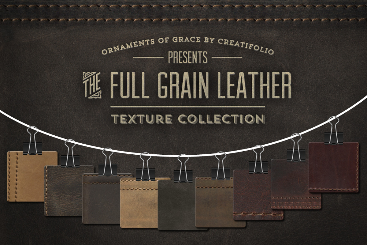 Full-Grain Leather Textures - PNGs