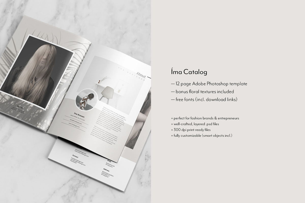 Catalog + Magazine PSD • Íma, a Magazine Template by Nonola (Photo 2 of 6)