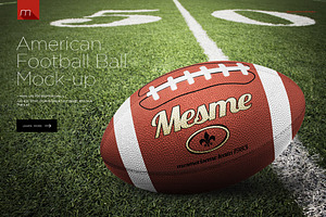 American Football Ball Mock-up, a Product Mockup by Mocca Mockups Store