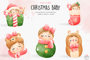 Baby Christmas Clipart