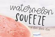 Watermelon Squeeze, a Sans Serif Font by Affinity Grove (Thumbnail 1 of 12)