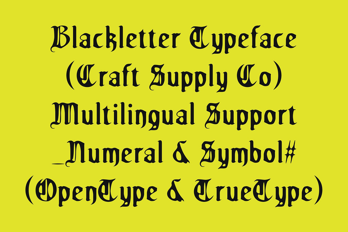 CS Aither Drawn, a Blackletter Font by Craft Supply Co. (Photo 3 of 8)